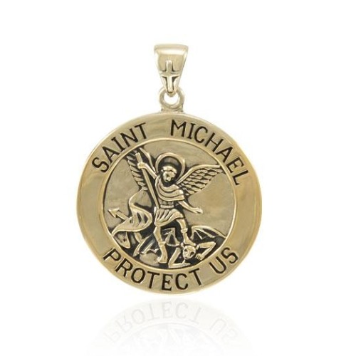 Saint Michael Vermeil Pendant