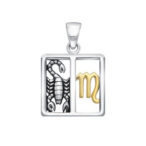 Scorpio Zodiac Symbol Pendant