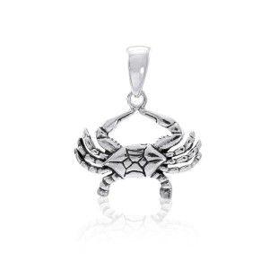 Silver Crab Pendant