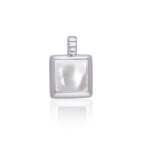 Mother of Pearl Small Square Pendant
