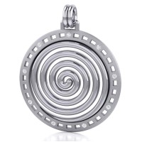 Avalon Spiral Silver Pendant