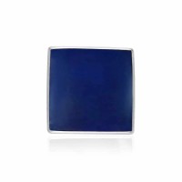 Square Lapis Cabochon Pendant