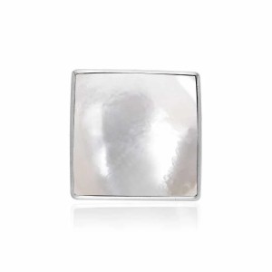 Square Mother of Pearl Cabochon Pendant