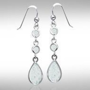 Teardrop Opal Cabochon Earrings