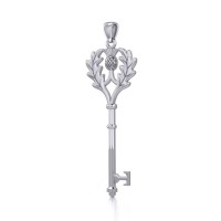 Thistle Key Pendant