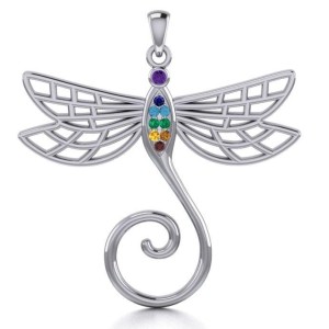 Dragonfly Charm Holder with Gemstones