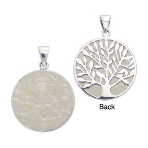 Tree of Life Mother of Pearl Silver Pendant 
