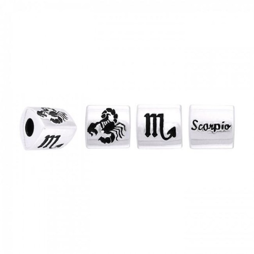 Triangle Scorpio Zodiac Bead