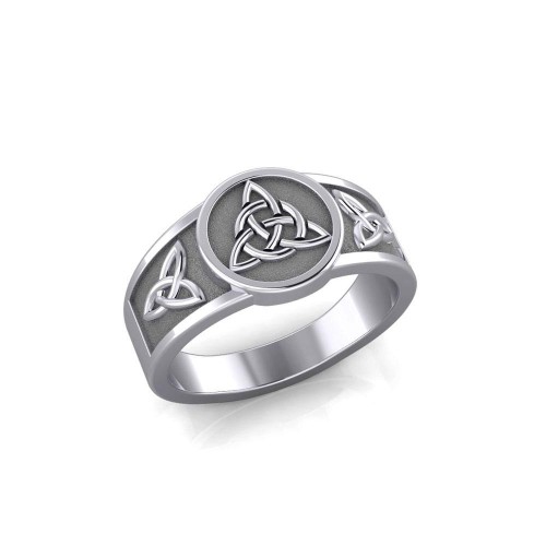 Triquetra Silver Ring