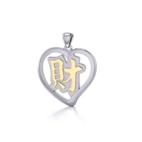 Wealth Feng Shui Heart Pendant