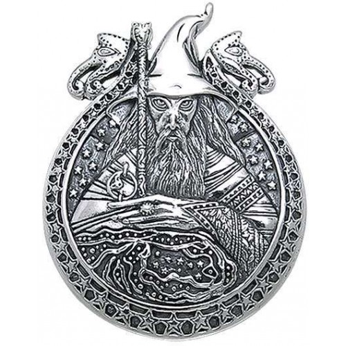 Wizard Magickal Sterling Silver Pendant