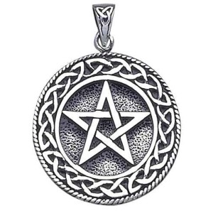 Pentagram Pentacle Pendant in Bronze or Sterling