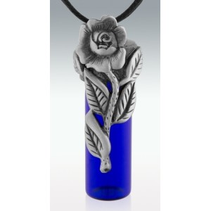 Rose Memorial Vial Necklace