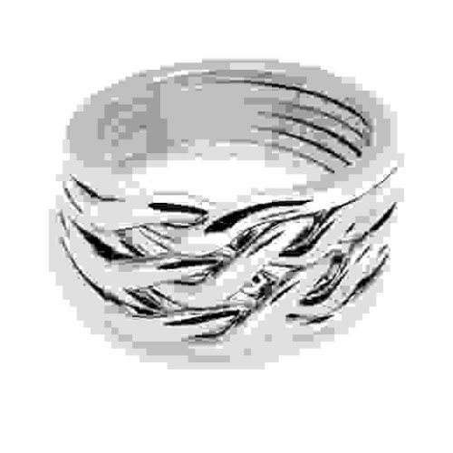 6 Band Heavy Chain Puzzle Ring