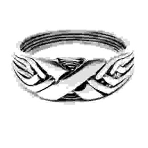 6 Band Wide X Light Turkish Puzzle Ring