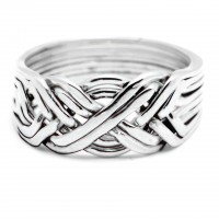 8 Band Heavy Turkish Puzzle Ring