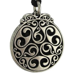 Triscele of Dana Spiral of Eternal Life Pewter Necklace