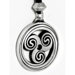 Celtic Spiral Pewter Necklace