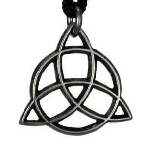 Fairy Shield Pewter Goddess Trinity Knot Pendant