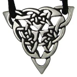 Triquetra Celtic Triple Knot Pewter Necklace