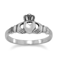 Claddagh Small Sterling Silver Ring