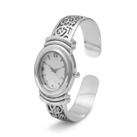 Scroll Design Cuff Wrist Watch