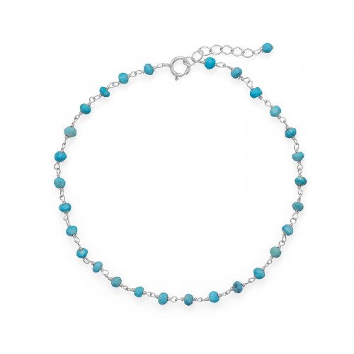 Blue Sea Turquoise Anklet