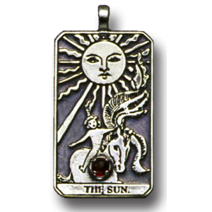 The Sun Large Gemstone Tarot Pendant