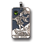 The Fool Large Gemstone Tarot Pendant