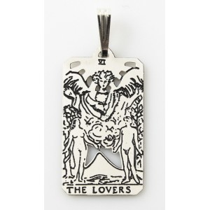 The Lovers Small Tarot Pendant