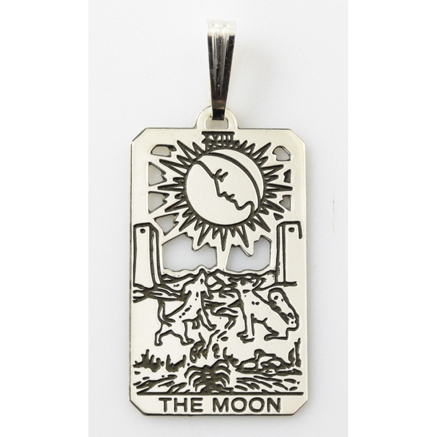 Tarot Charm Pendant or Necklace \u2014 The Moon