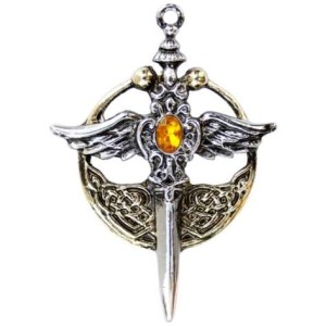 Saint Michael Relic Pewter Necklace